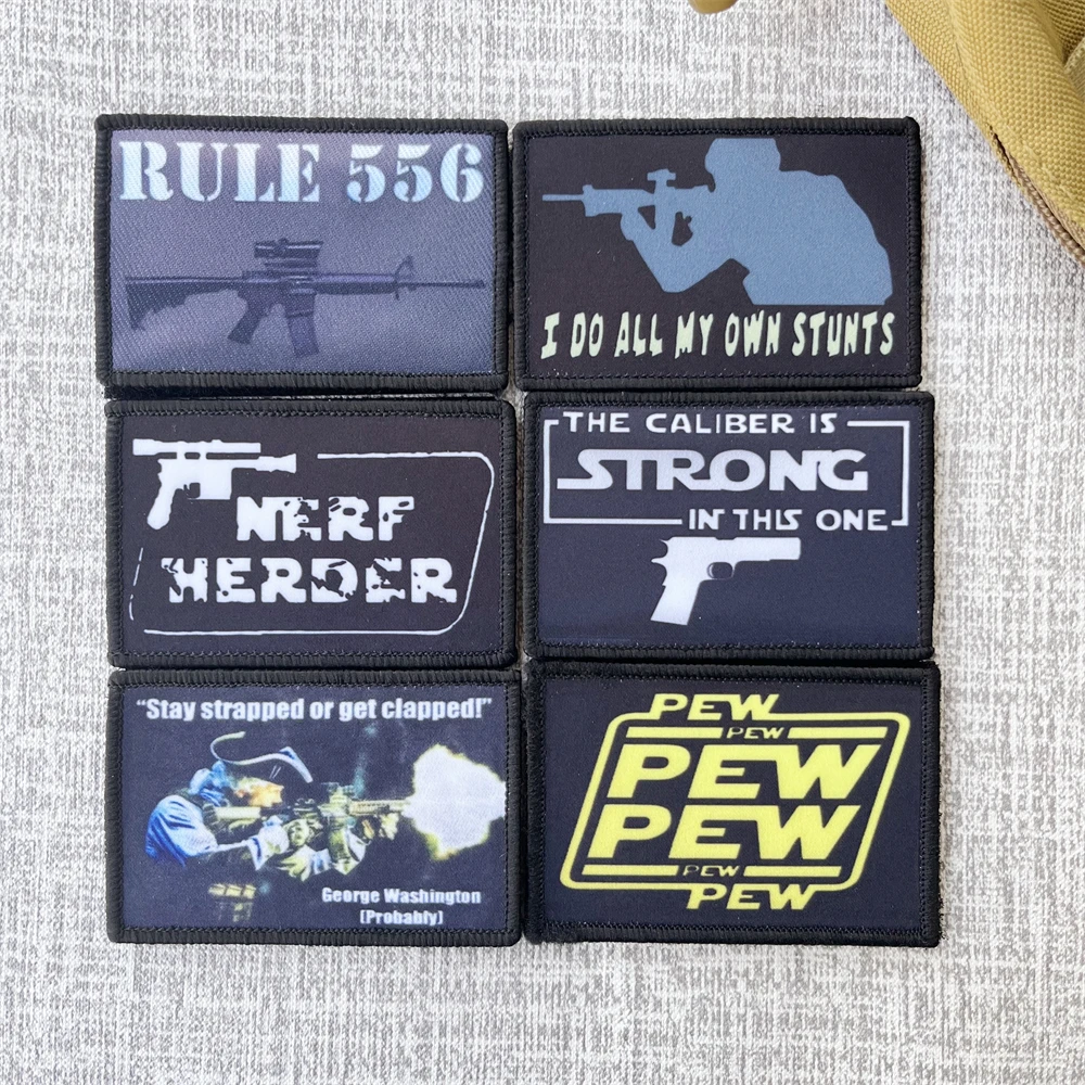 Ronin снайперская винтовка Pew значок для морального духа нашивки тактический