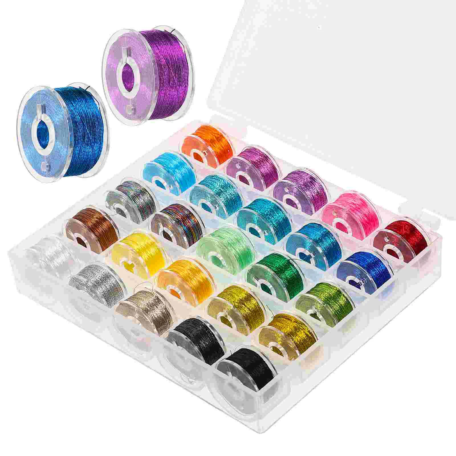 

Thread Embroidery Sewing Floss Threads Metallic Hand Cross Stitching Spools Machineglitter Bracelets Quilting Strings Crafts Diy