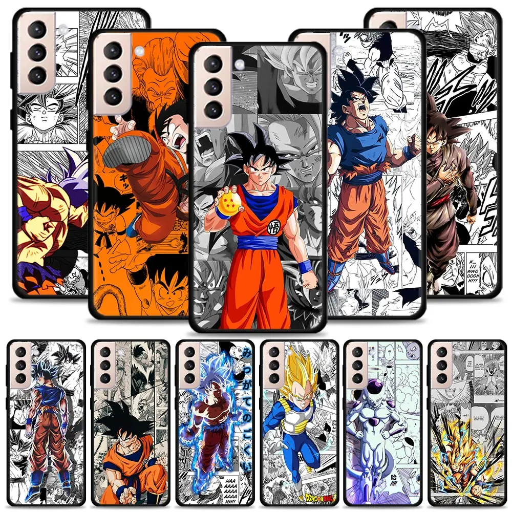 Чехол для Samsung Galaxy S22 S21 S20 Ultra FE S10 S9 S8 Plus Note 20 10 Dragon Ball God Goku Vegeta Comics |