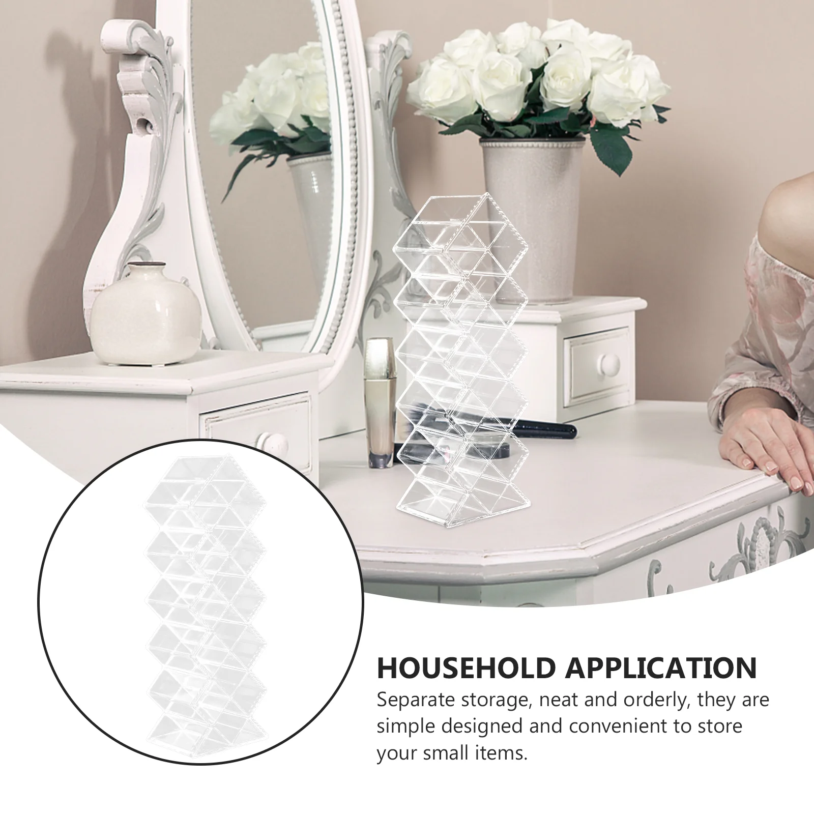 2 шт. стеллаж для хранения помады держатель вертикальная глянцевая полка