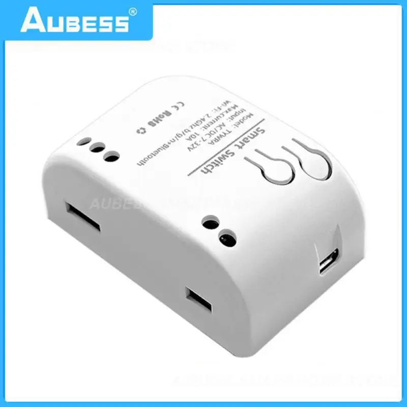 

Выключатель дистанционного управления 10А, беспроводной переключатель «сделай сам» с Wi-Fi, односторонний, с голосовым управлением, модульный мини-выключатель с таймером, умный дом