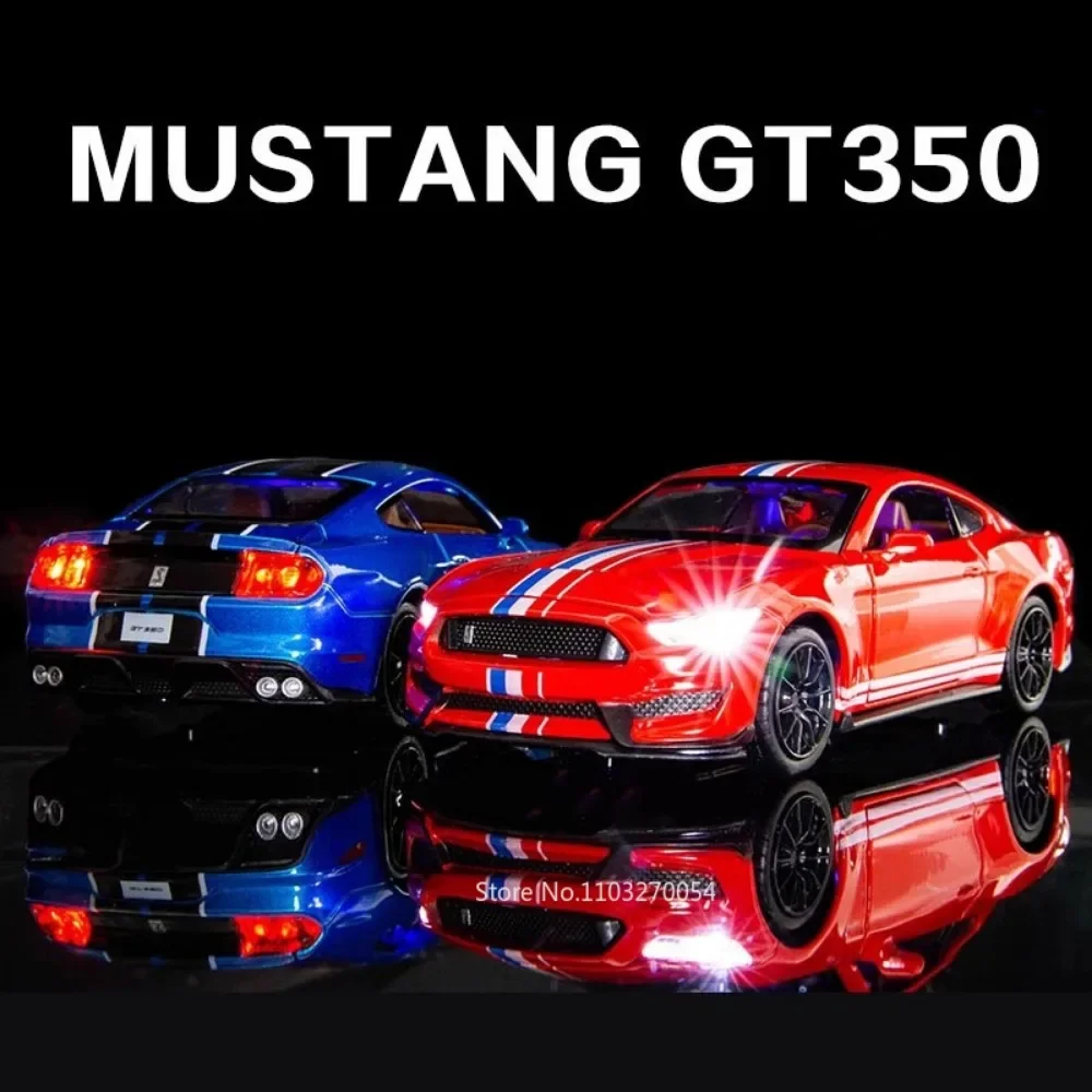 1:32 Ford Mustang Shelby GT350 Легкосплавные автомобильные игрушки Литая под давлением модель