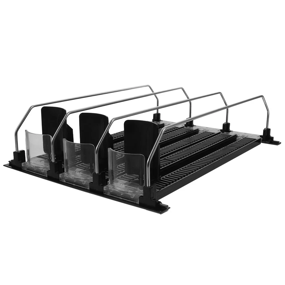 

3 Pcs Drink Pusher Self Pushing Organizer Refrigerator Bottle Holder Machine Abs Shop Shelf Puller