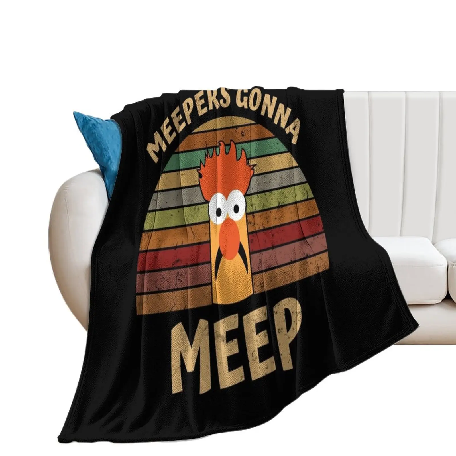 Одеяло Muppet Show Beaker Meepers Gonna Meep Декоративное фланелевое декоративное гигантское