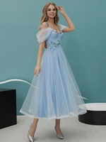 sky blue homecoming dresses spaghtti strap a line short party dresses tulle girl prom dresses knee length graduation dress