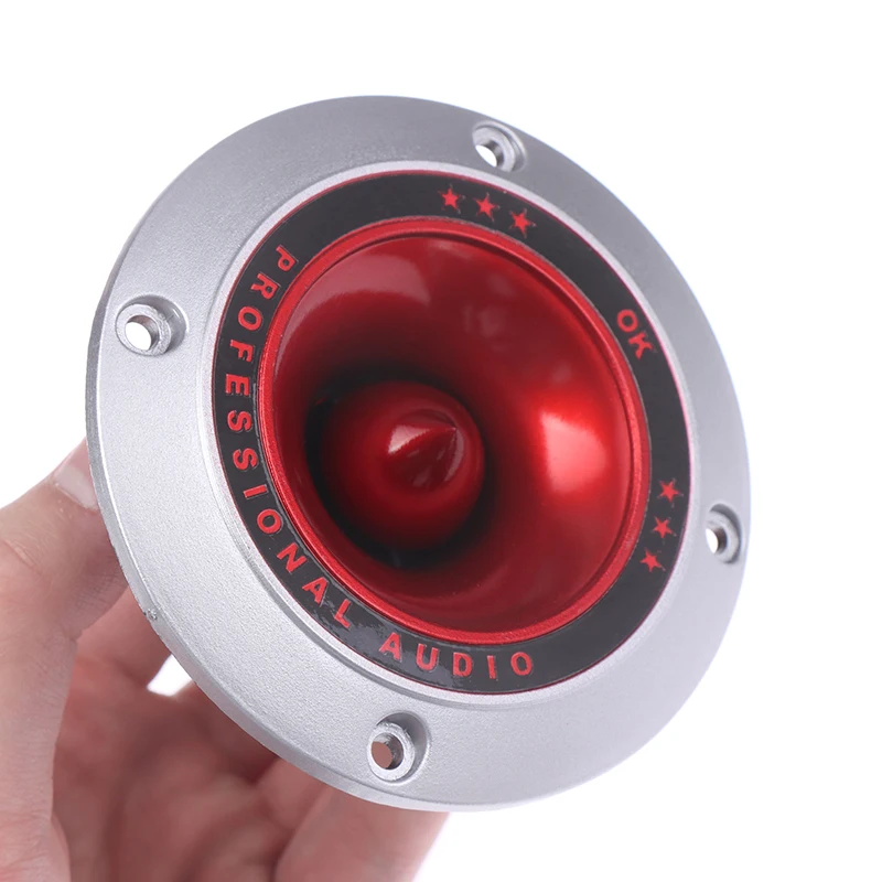 1Pc Piezo Horn Speaker Red Car Subwoofer Tweeter Piezoelectric Head Driver Loudspeaker Treble DIY Modification Accessories |