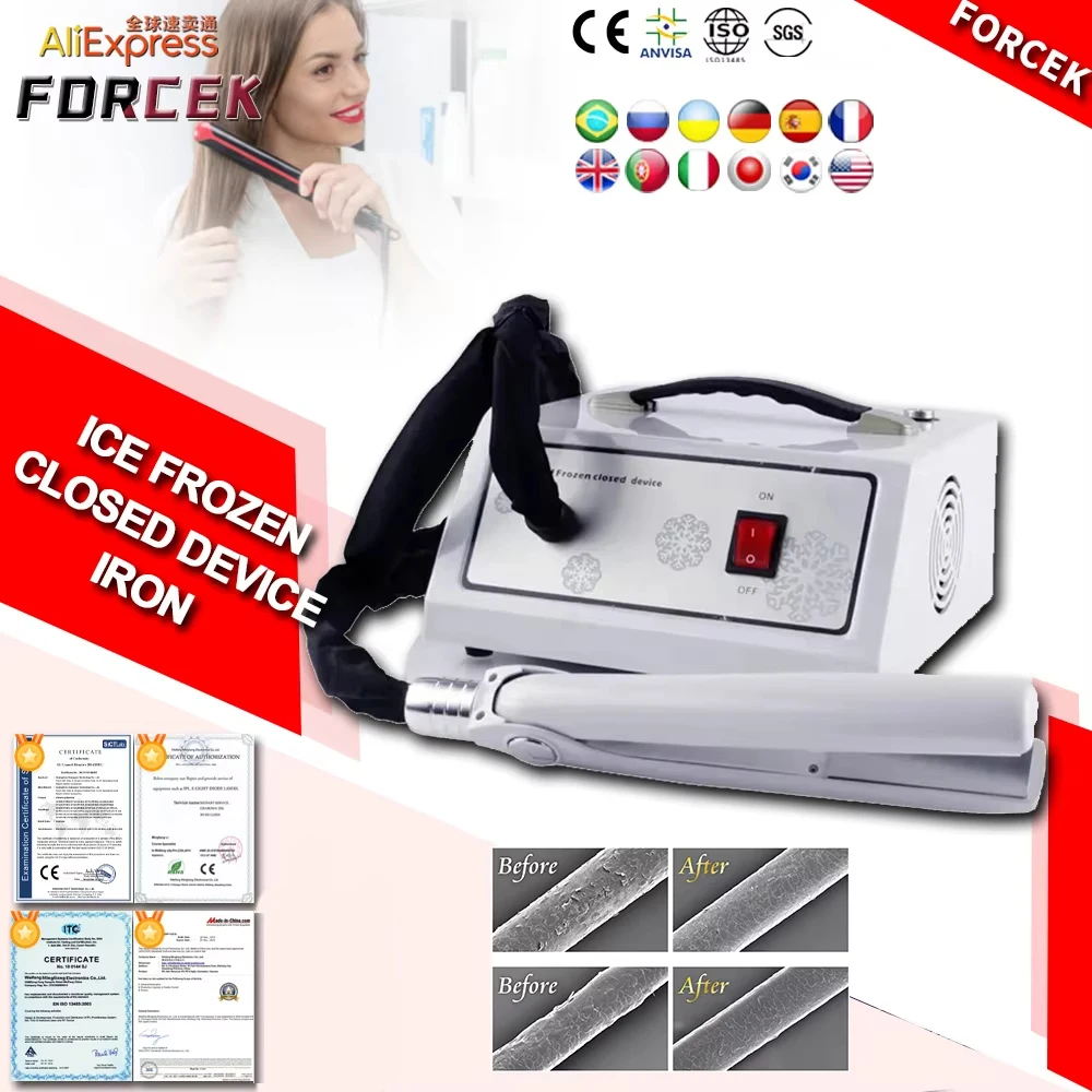 2024 ручное устройство для замороженного закрытия волос утюг парикмахерская