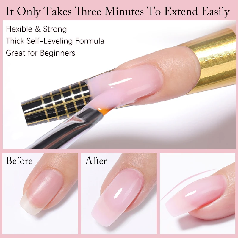 Гель-лак для наращивания ногтей полуперманентный 15 мл |