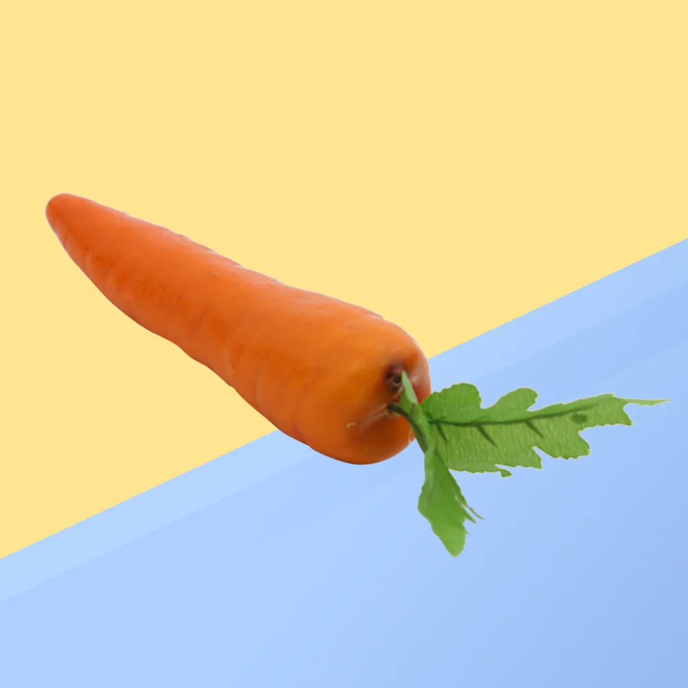 

5Pcs Simulation Carrots Artificial Vegetables Home Kitchen Cabinet Decoration Photography Learning Props