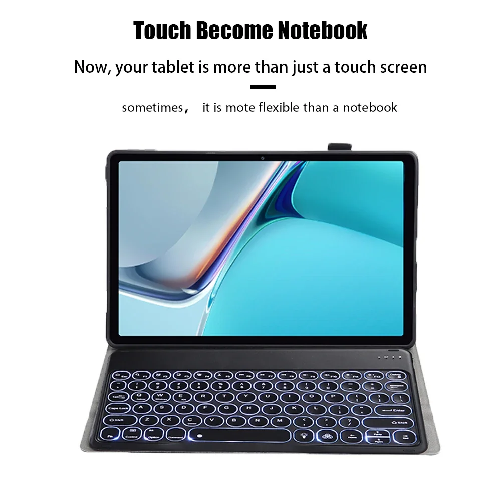 Для Huawei MatePad 11 2021 чехол с подсветкой и беспроводной Bluetooth-клавиатурой для Honor 6 Enjoy