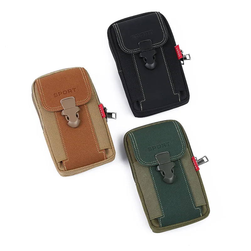 Fashion Men Multi-function PU Leather Fanny Waist Bag Casual Mobile Phone Purse Pocket Male Outdoor Travel Sports Belt Bum Pouch