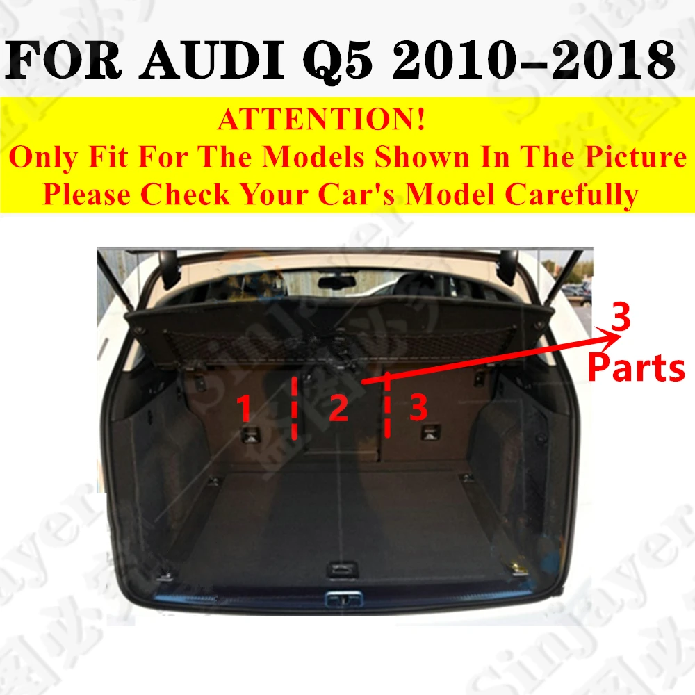 

Полный комплект на заказ, коврик для багажника автомобиля для AUDI Q5 Q5L 2026 2025 2024 2023 2022 2021 2020-2010, чехол для лотка багажника