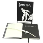 Набор из аниме Death Note, кожаный журнал и ожерелье с перьями, школьный блокнот для письма, Подарочный блокнот