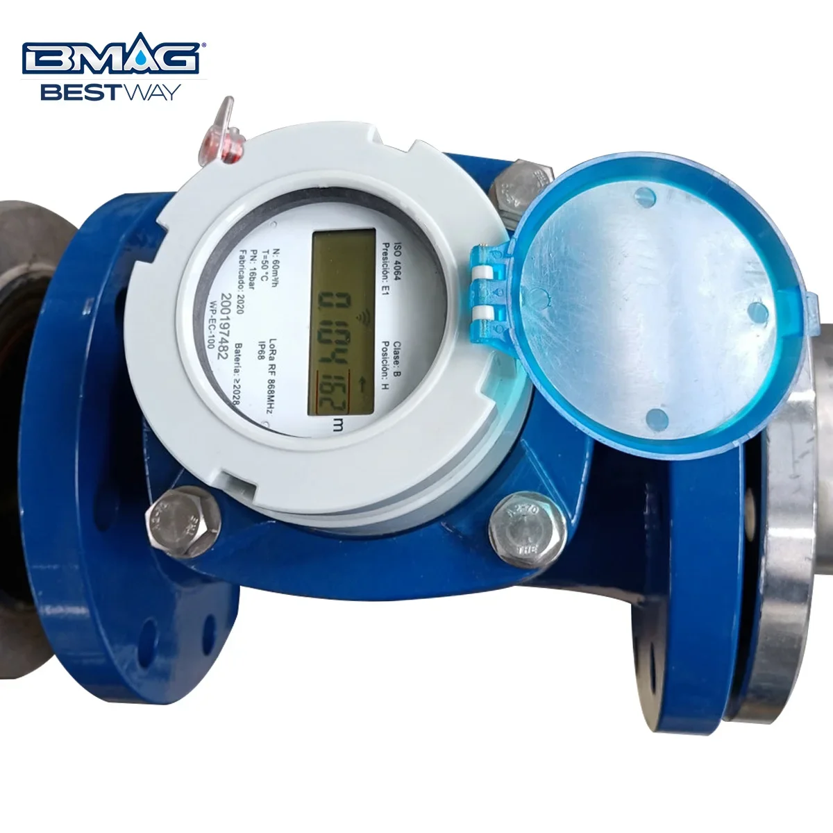 BMAG ISO 4064 Чугун DN80 PN16 Класс B IP68 Модуль Smart Lora Woltmann ЖК-измеритель воды