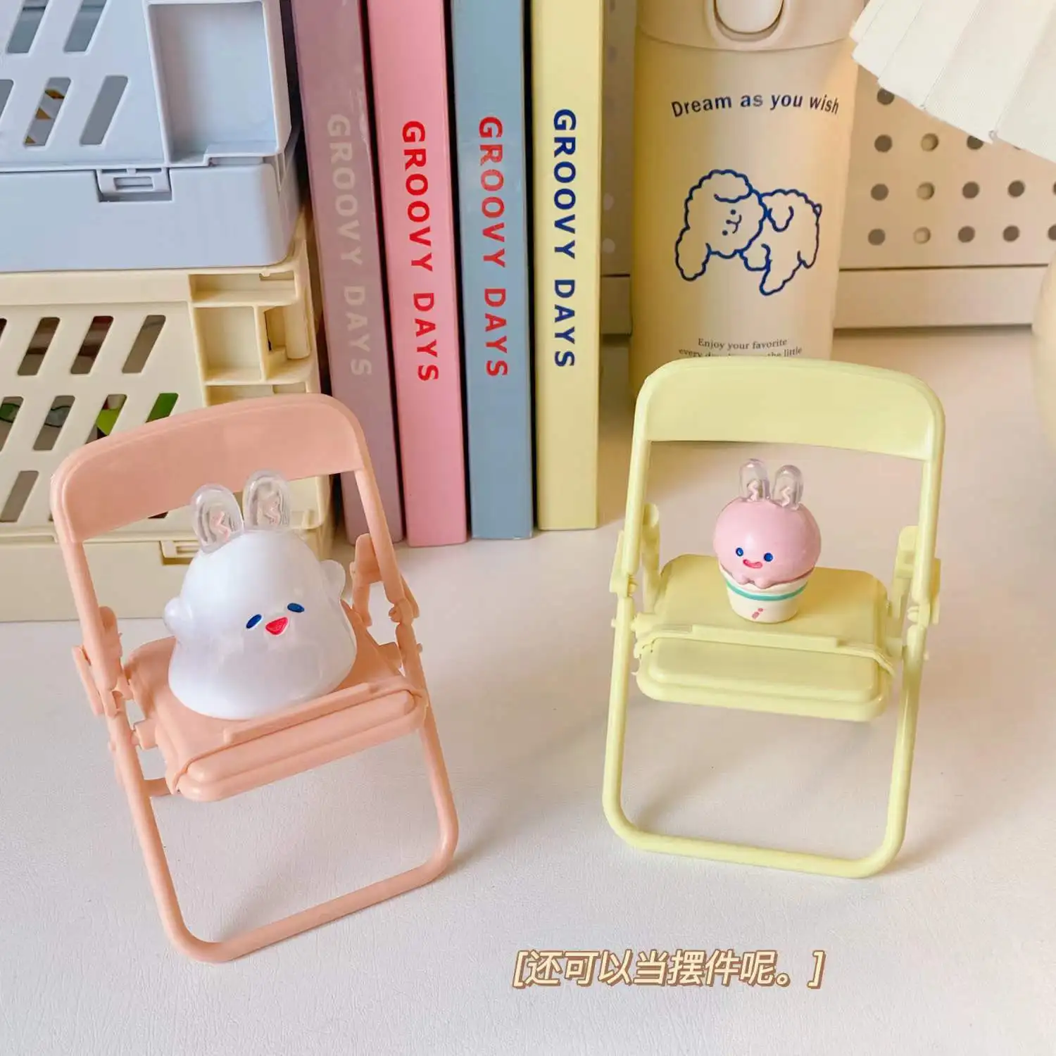 Милый Миниатюрный Складной стул универсальный настольный держатель для
