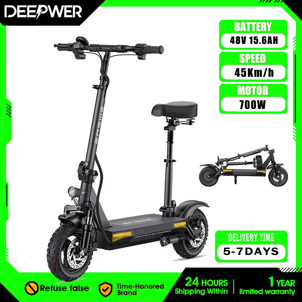 

Electric Scooter Adults 800W 15.6Ah Escooter 10in Electric Scooters 45KM/H Powerful Electric Kick Scooter Free Shipping