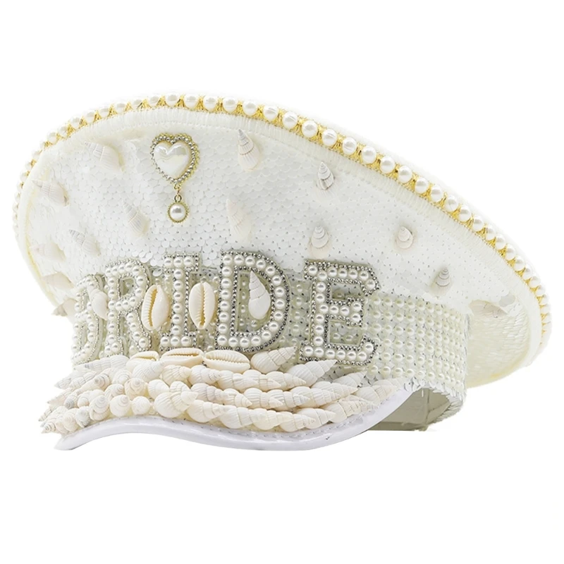 

Свадебный душ Шляпа Маскарадные шары Горный хрусталь Жемчуг Шляпа День рождения Головные уборы