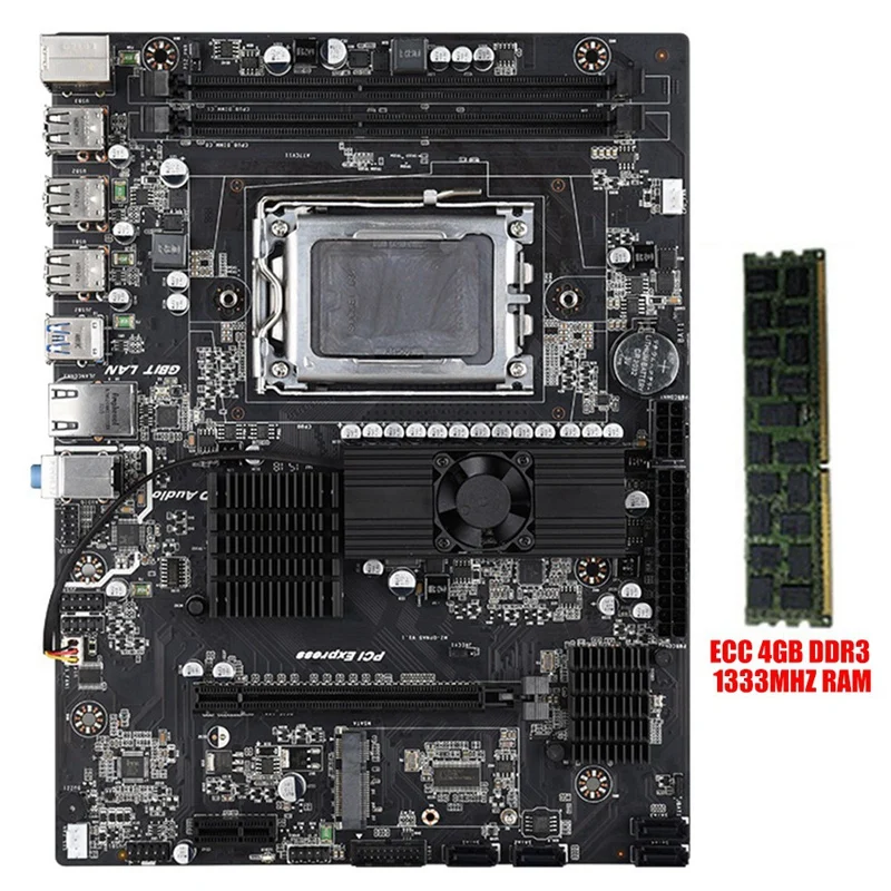 Материнская плата для AMD X89 с поддержкой процессора Opteron ECC DDR3 4G 1333 МГц ОЗУ