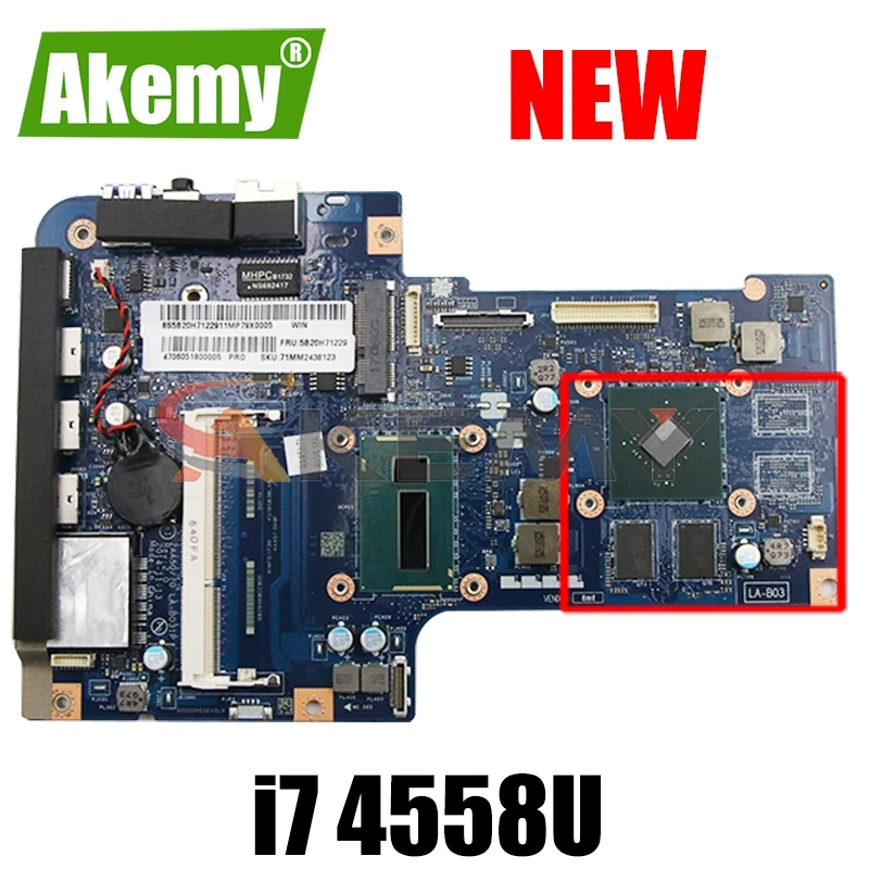

For Lenovo ZAA50/70 LA-B031P for AIO A740 A540 all-in-one motherboard CPU With i7 4558U DDR3 100% fully tested