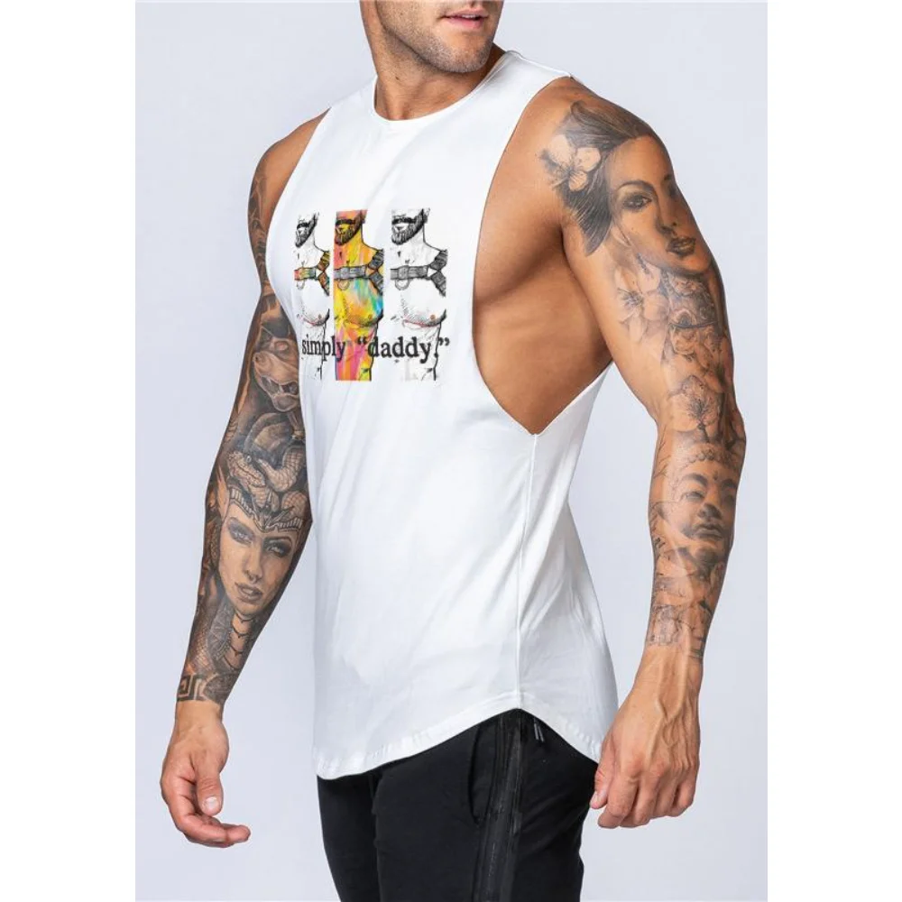 

Мужская майка с принтом папы Badassdude