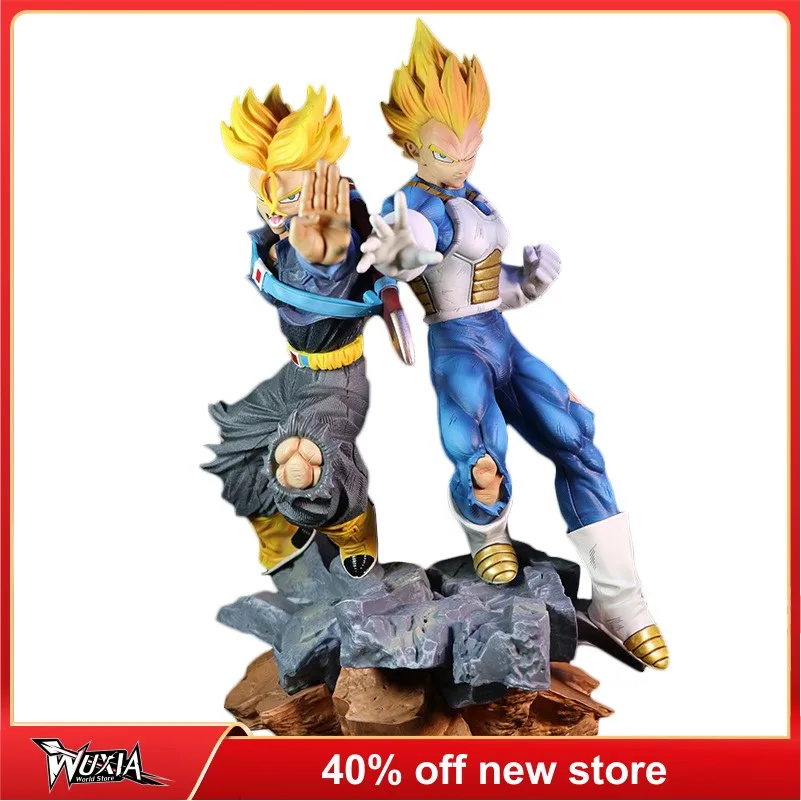 

33cm Dragon Ball Bejīta Yonsei Figure Torankusu Father-Son Kamehameha Super Big Figures PVC Anime Action Figurine Statue Toys