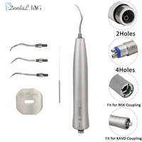 dental ultrasonic air scaler handpiece sonic perio scaling with 3 tips 2 holes 4 holes fit for kavo nsk coupling dentaist tools