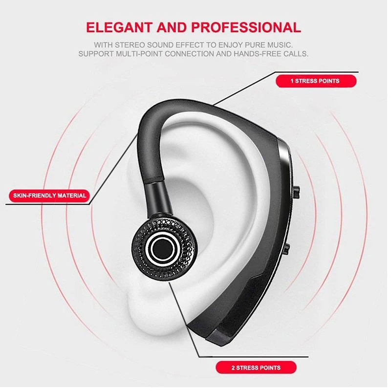 Хэндс-фри Bluetooth телефона уха 5 0 наушники сопротивление разрыву CVC Шум снижение
