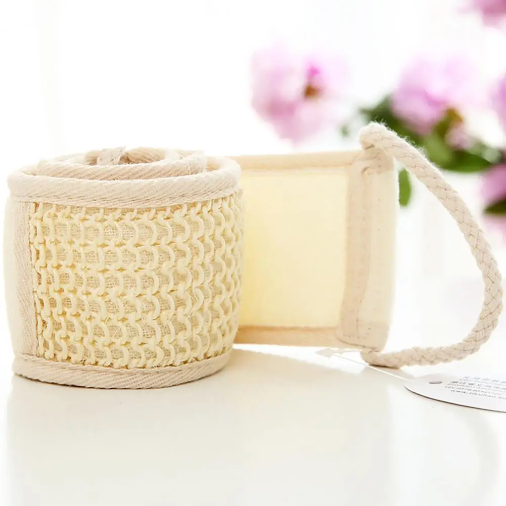 Полезный ремешок для отшелушивания, Эргономичный захват, полиэстер, скруббер для спины, усиленный скруббер для спины