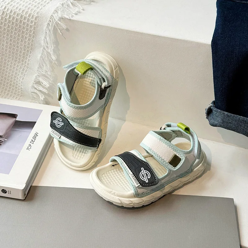 Сандалии для мальчиков Новинка Лето 2024 Корейская версия Детская Спортивная