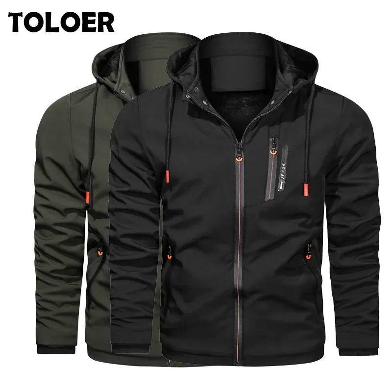 

NEW 2023 Men Winter Thick Fleece Bomber Jacket Casual Warm Cargo Jacket Mens Military Cotton Jackets Men New Autumn Windbreaker
