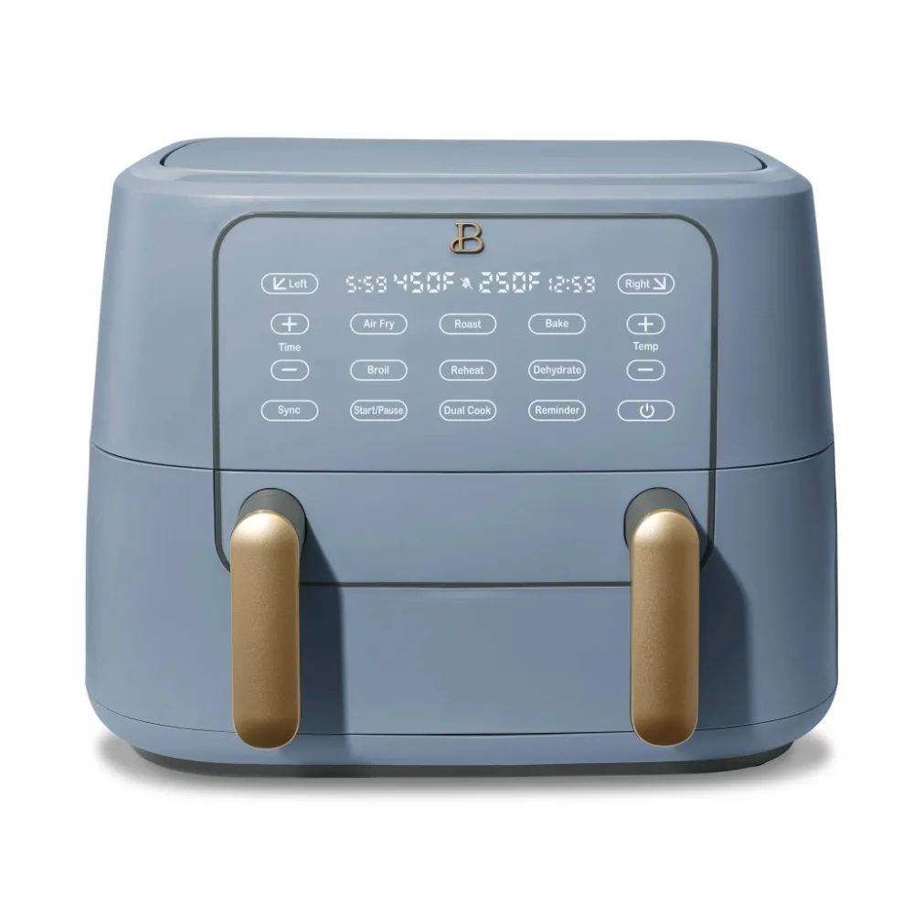 

Beautiful 9QT TriZone Air Fryer, Cornflower Blue By Drew Barrymore, Pizza Oven, Electric Oven, Household Appliances