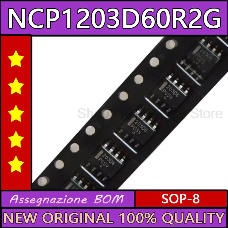 

5 шт. NCP1203D60R2G NCP1203D6 NCP1203 203D6 sop-8 новый Оригинальная микросхема