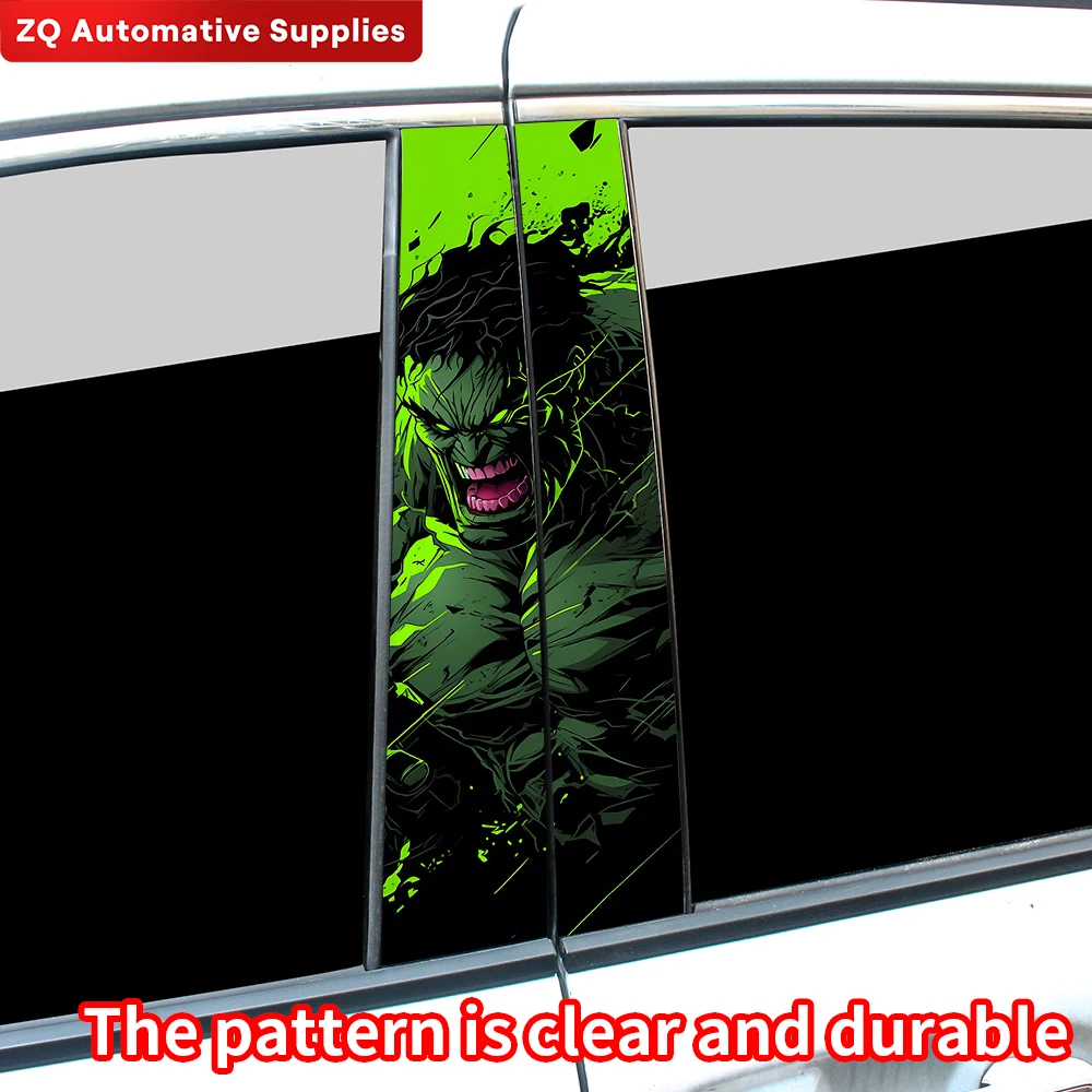 Наклейки на автомобиль Халк из аниме сделай сам смешные Мультяшные аксессуары