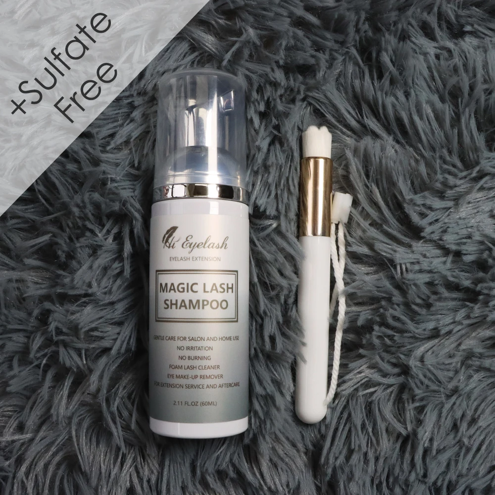 50 шт. 60 мл лучший шампунь для ресниц наращивания Клей Фирменная этикетка пена