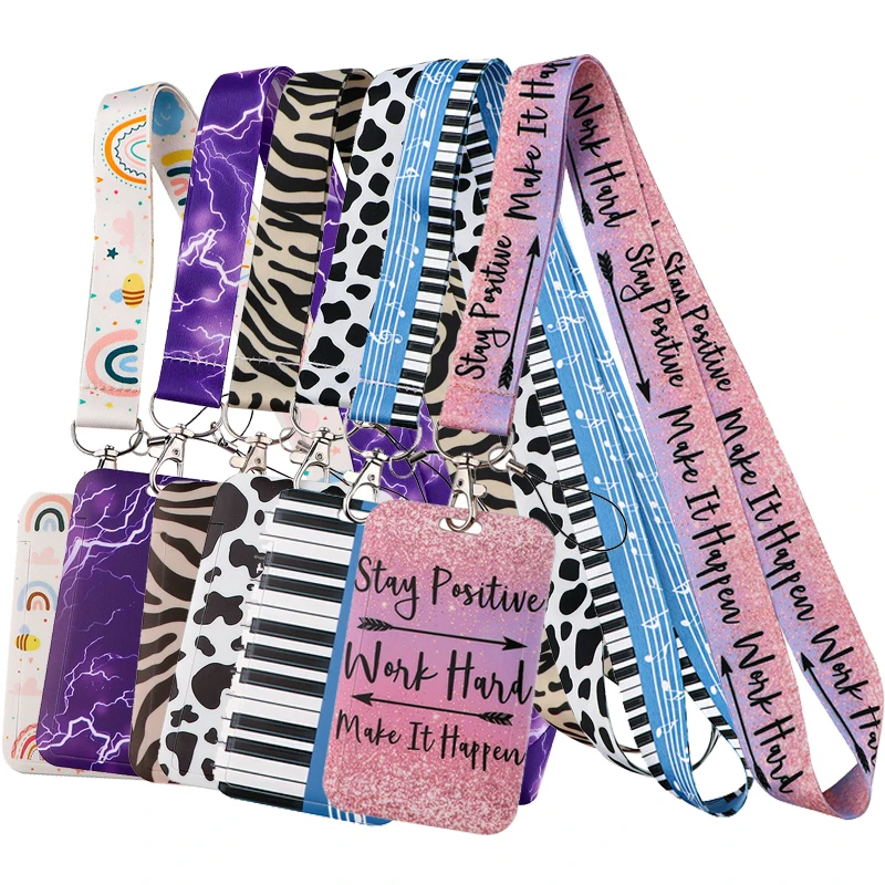 Простой художественный Радужный шнурок A2734 брелок для идентификационных карт USB