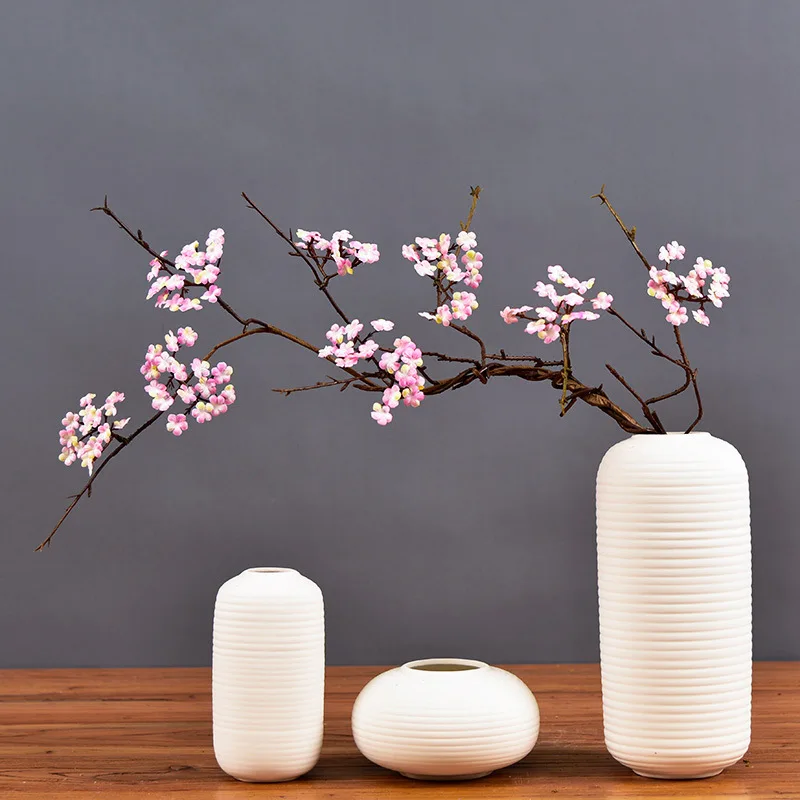 

Искусственные цветы вишни, шелковые цветы сакуры, искусственные растения, белая ветка, для самостоятельного украшения свадьбы, дома, рождества