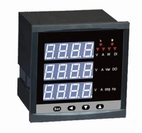 multi function digital display power instrument measures three phase voltage current power frequency and kwh rs485