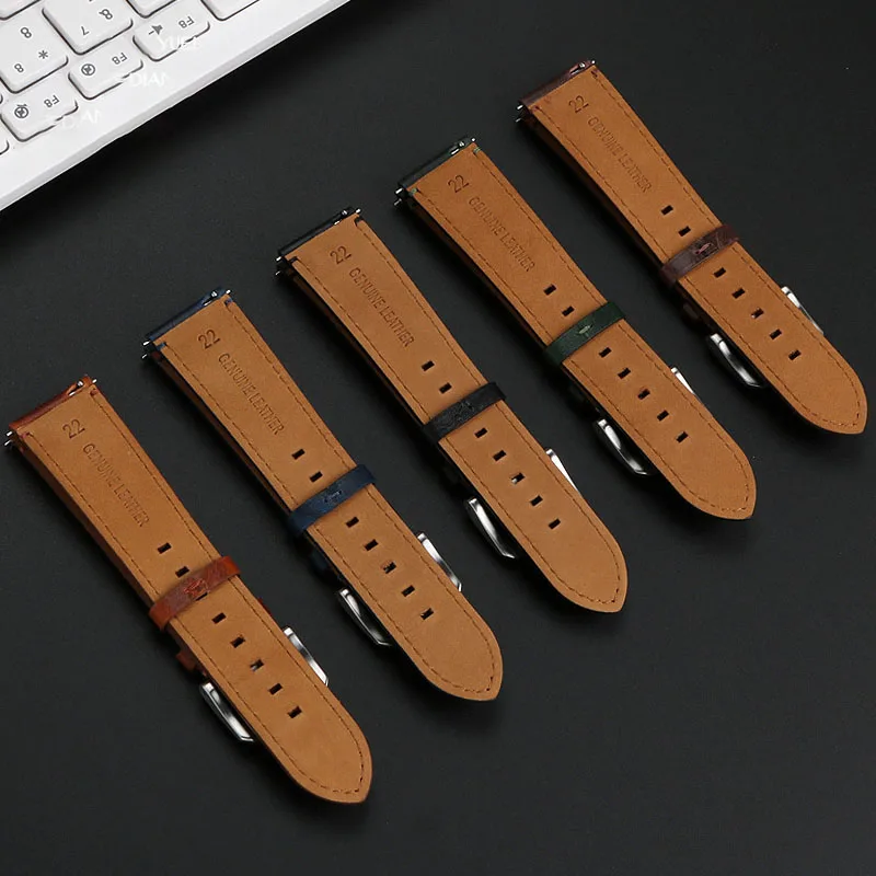 Кожаный ремешок для часов MIDO MULTIFORT M049.526.17/11 M005.430.36 22 мм прямой составной браслет из