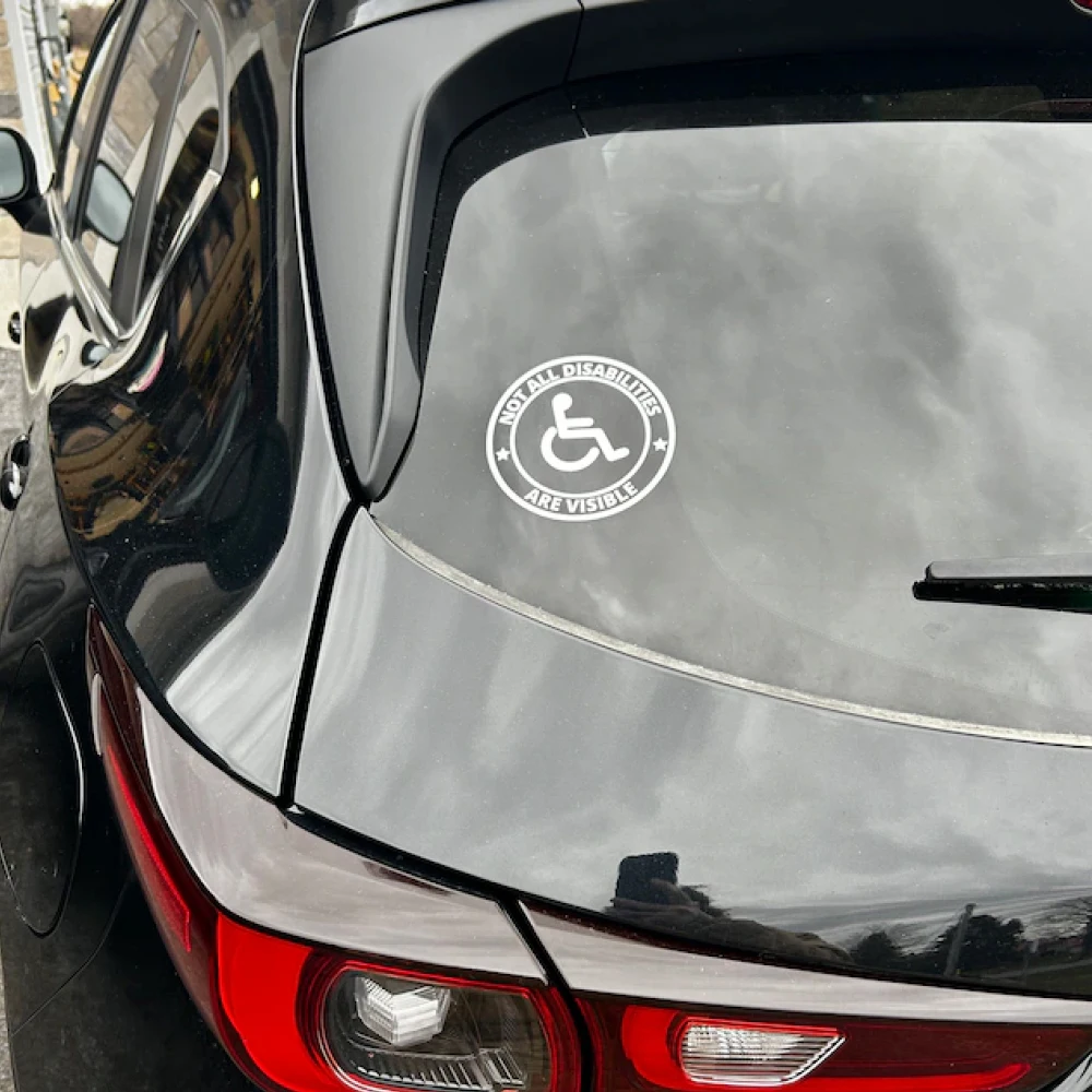 Виниловый бампер для инвалидной коляски с наклейкой на окно не всех инвалидов