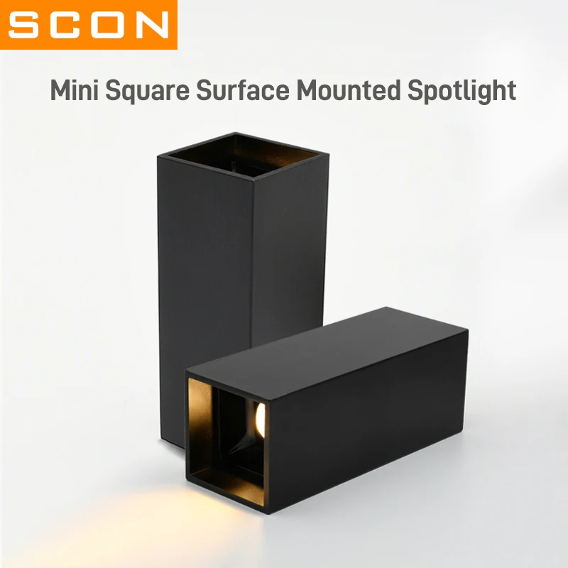 

SCON 3W Mini LED Downlight Ceiling Spotlights Living Lamp Nordic Lighting For Kitchen Aisle Spot Light Surface Mounted