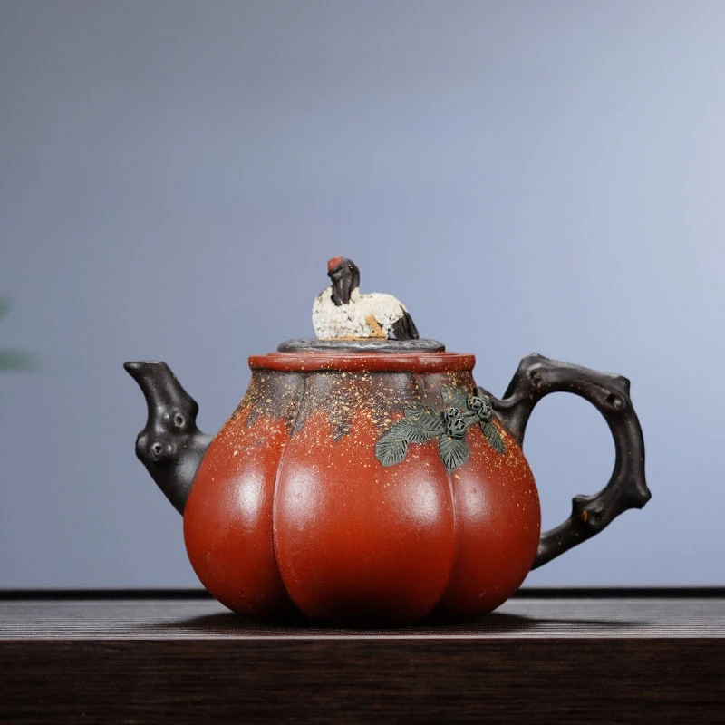 Ручной чайник из фиолетовой глины Исин 540 мл