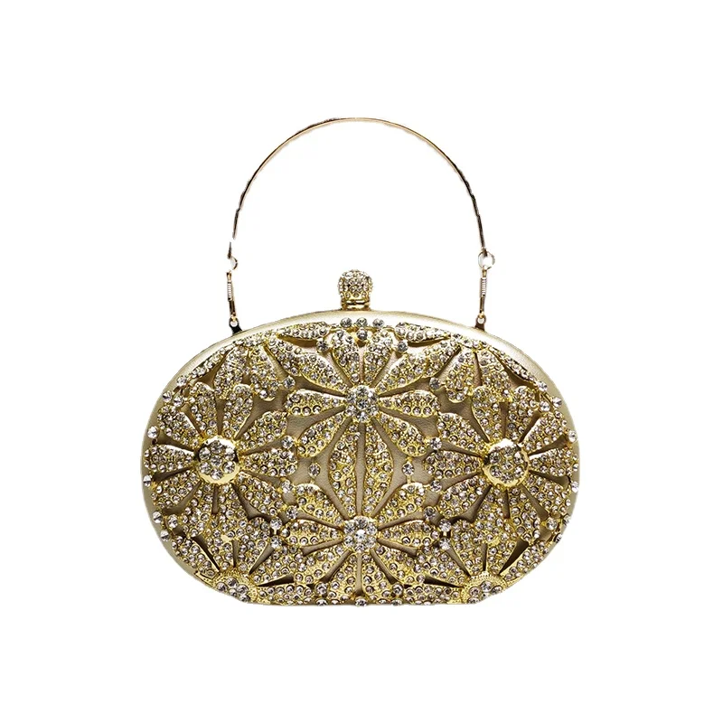

YY Golden Hollow Pattern Bag New Elegant Socialite Light Luxury Women's Bag