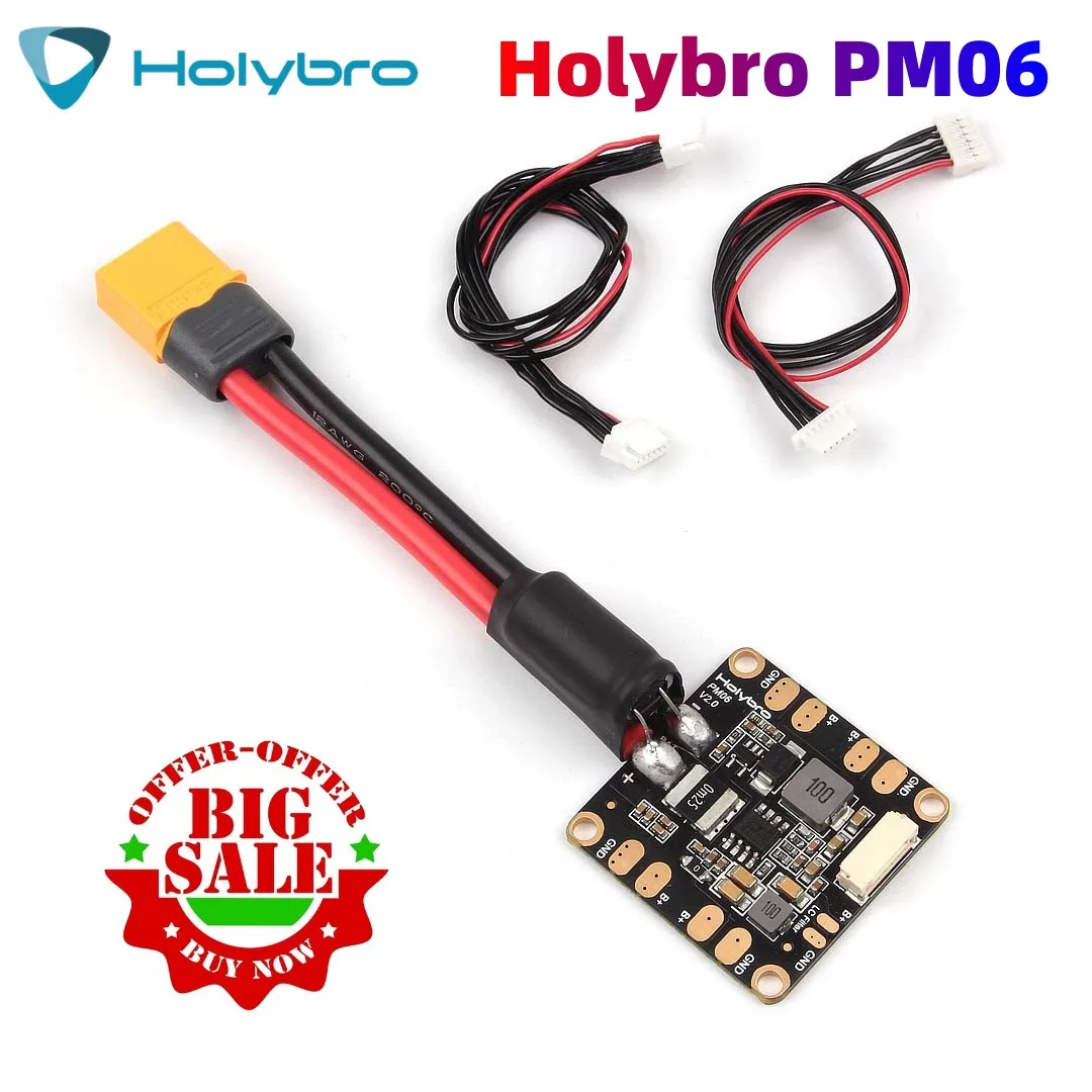 

2022 New Holybro PM06 V2-14S Power Module Applicable for Pixhawk 4 Pixhawk 4 Mini Durandal Pix32 V5 X5 Flight Controller DIY