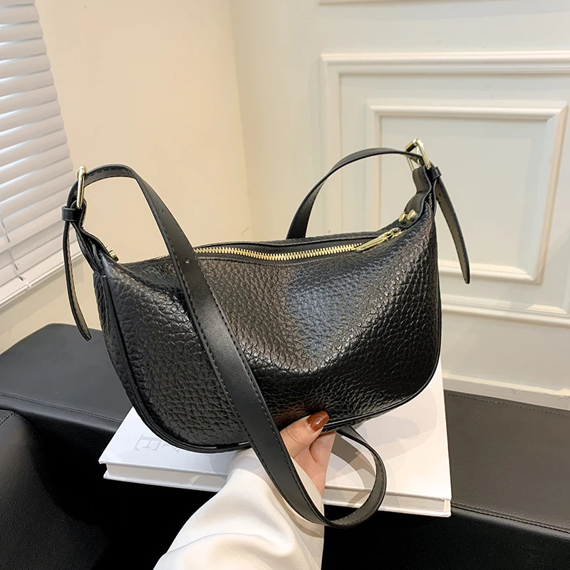 

PU Women's Shoulder Bag 2023 Summer New Vintage Soft Cowhide Women's Crossbody Bag Fashion Handbag Women's Handbag