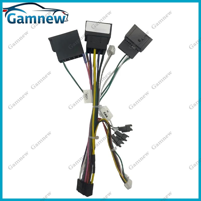 

Автомобильный 16-контактный адаптер жгута проводов аудио с коробкой Canbus для Mercedes-Benz W209 2002-2006 W203 2001-2004 стереоустановка