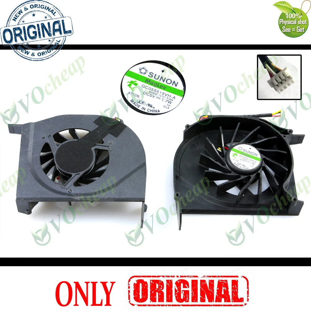 

New Laptop Cooling fan cooler for HP Compaq V6000 V6100 V6200 V6300 F500 F700 V6400 V6500 V6700 V6800 GC055515VH-A DFS531205M30T