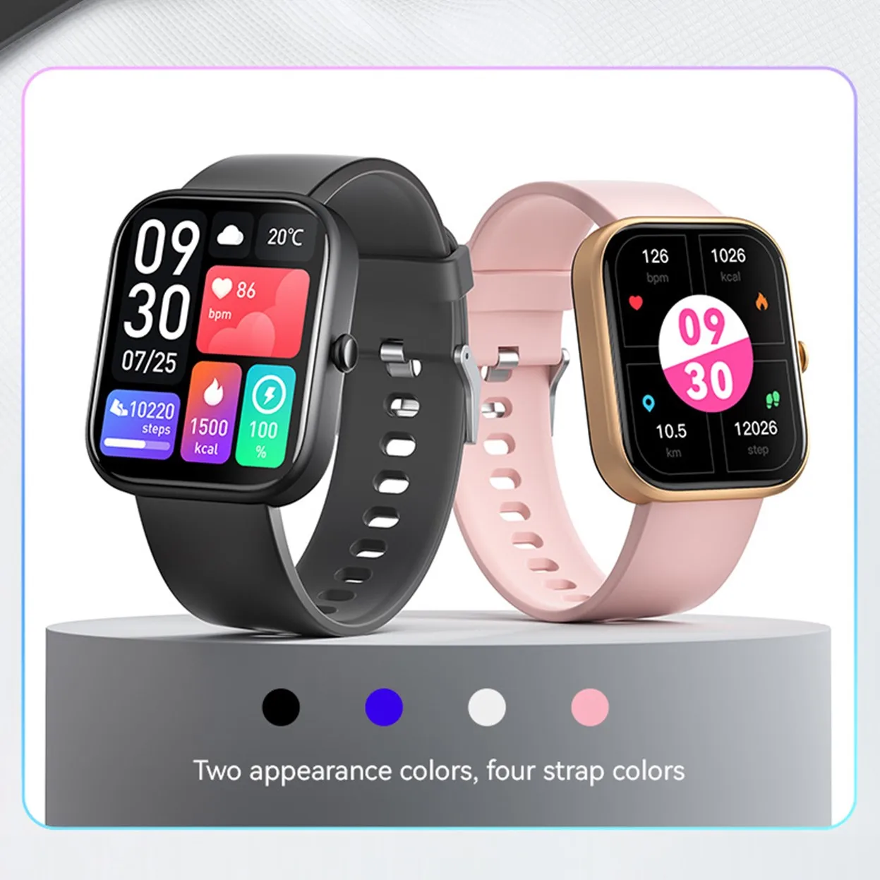 Многофункциональные водонепроницаемые смарт-часы Bluetooth вызов спорт музыка цвет