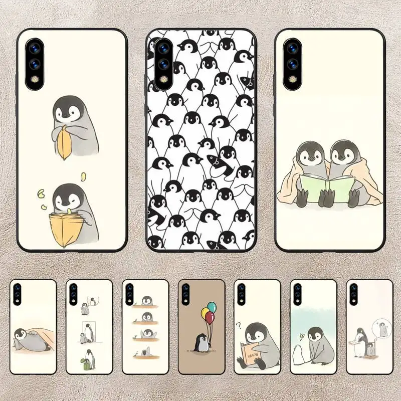 

Cartoon Penguin Phone Case For Huawei G7 G8 P7 P8 P9 P10 P20 P30 Lite Mini Pro P Smart Plus Cove Fundas
