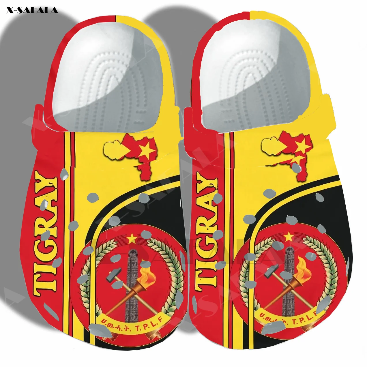 

Coat Of Arms Tigray Flag No More War 3D Print Men Classic Clogs Slippers Shoes EVA Ligtweight Sandals Summer Beach Outdoor