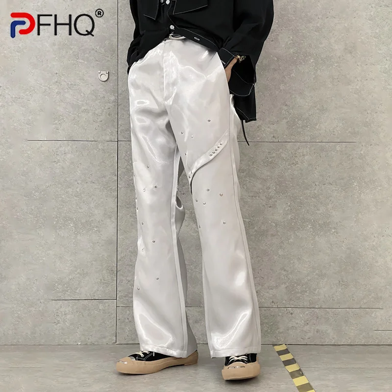 

PFHQ Casual Trendy Spring 2023 Elegant Designer Straight Flared Pants Stylish High Quality Street Men's Trousers Free Shipping
